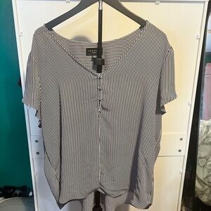 🔴Premise Black and White Striped Blouse